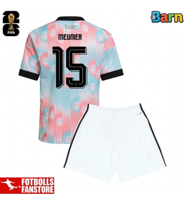Belgien Thomas Meunier #15 Bortatröja Barn VM 2026 Kortärmad (+ Korta byxor)